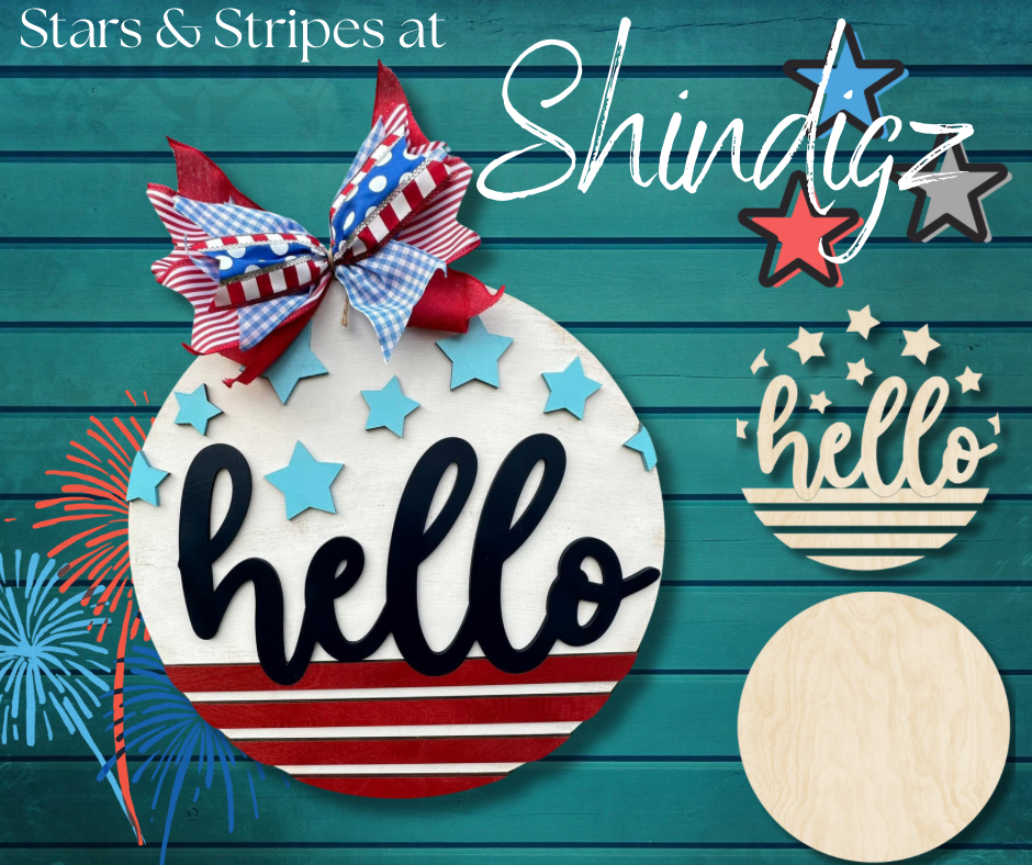 Stars & Stripes - Door Hanger Painting