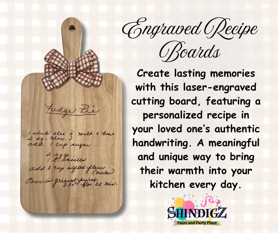 Engraved Recipe Boards - Family Keepsake
