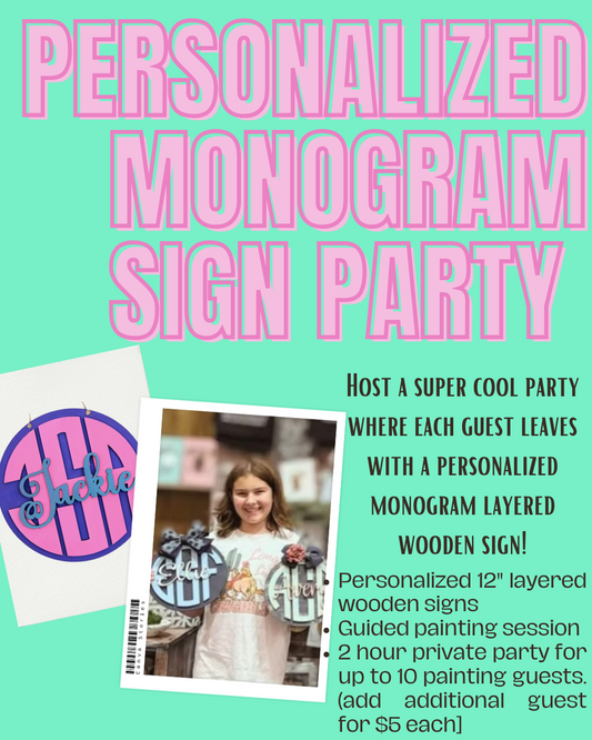 Monogram Sign Bash