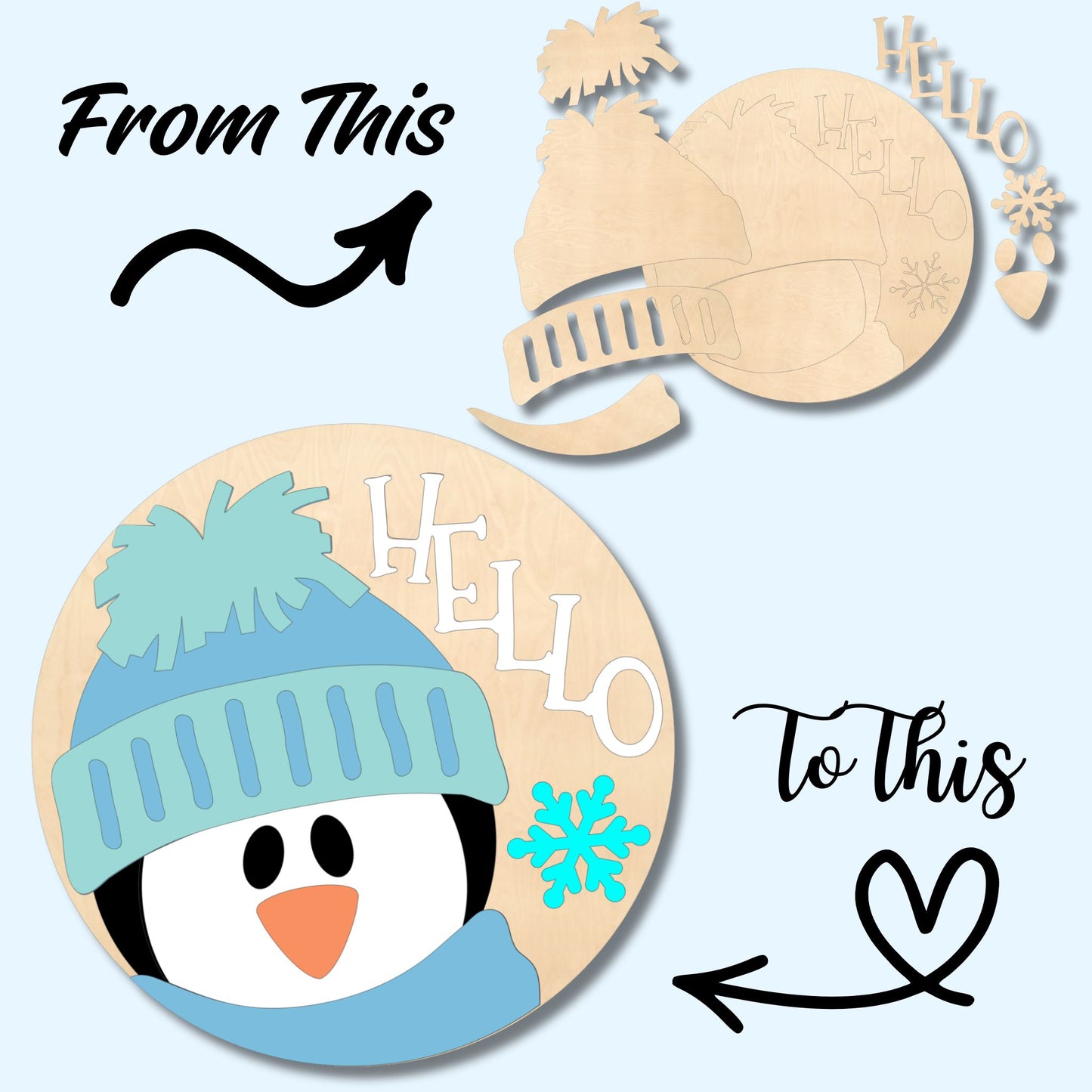 Layered Penguin To Go